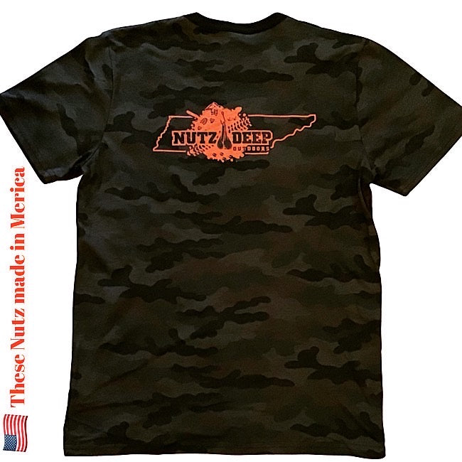 Nutz Deep Outdoors Classic Tee Camo/Orange