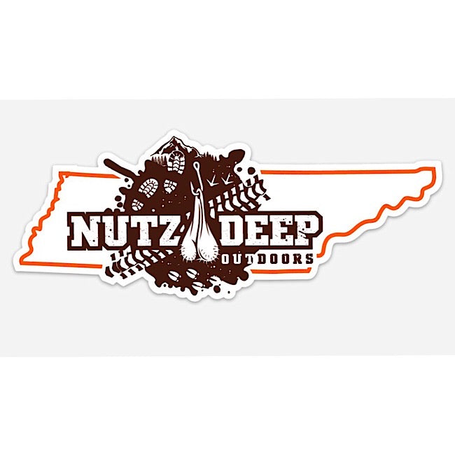 Nutz Deep Outdoors Tennessee Sticker