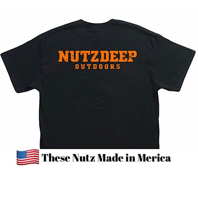 Nutz Deep Outdoors Classic Tee Black/Orange