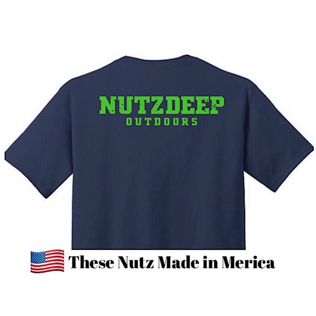 Nutz Deep Outdoors Classic Tee Navy/Green